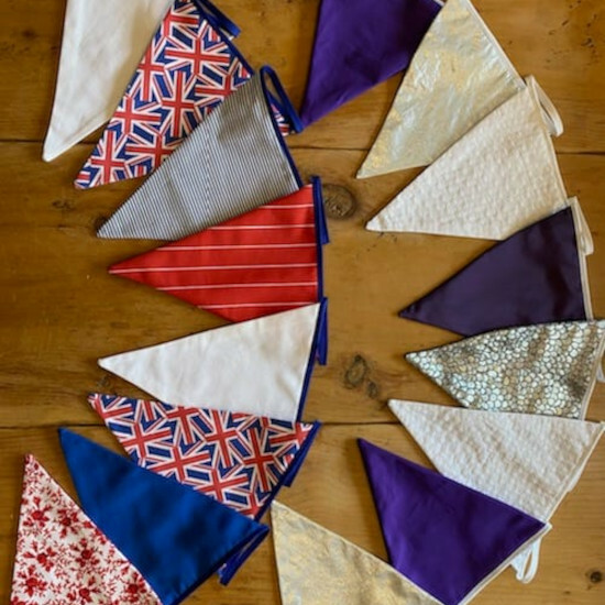 The Blue Bicycle - Queens Jubilee Bunting